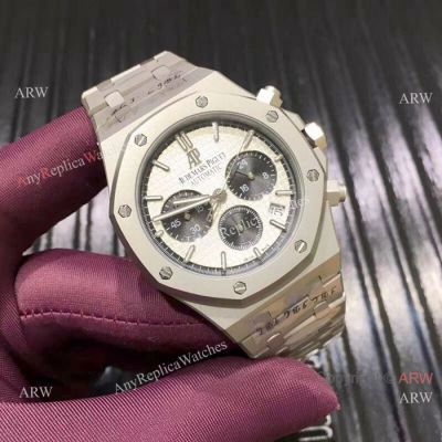 Audemars Piguet Royal Oak Sand Case White Dial Watches 44mm Audemars Piguet Replica Watches